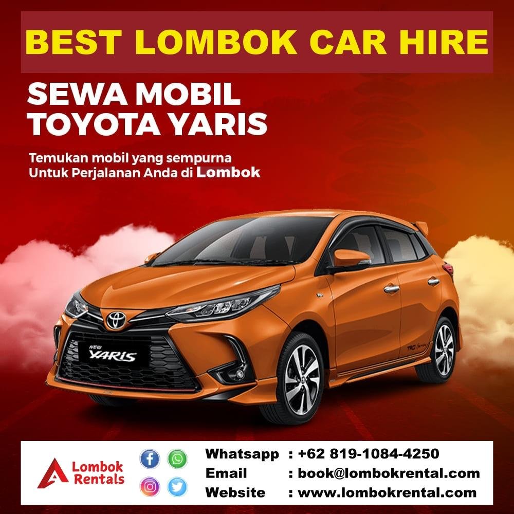 toyota yariz car rental lombok