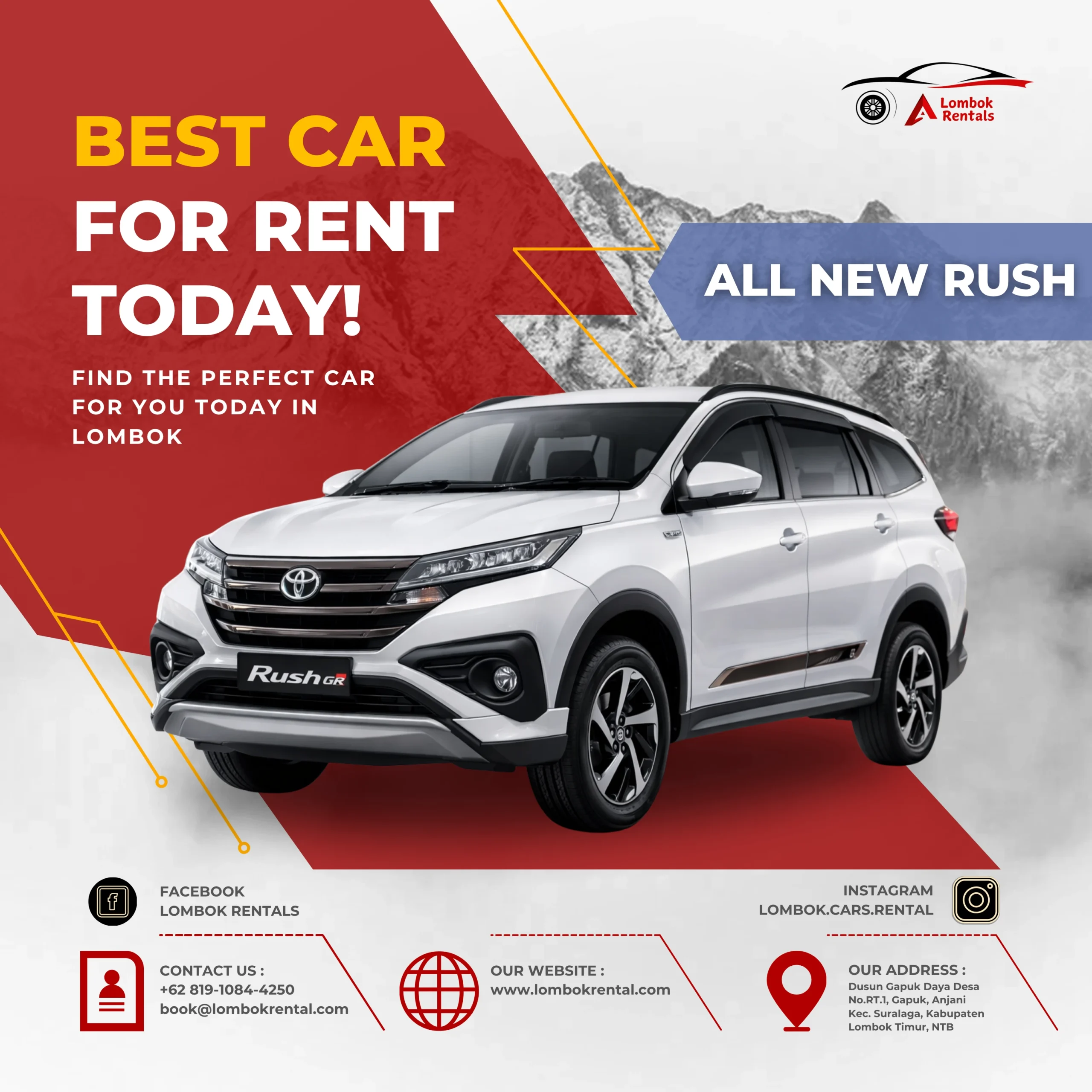 All New Rush – Car rental Lombok