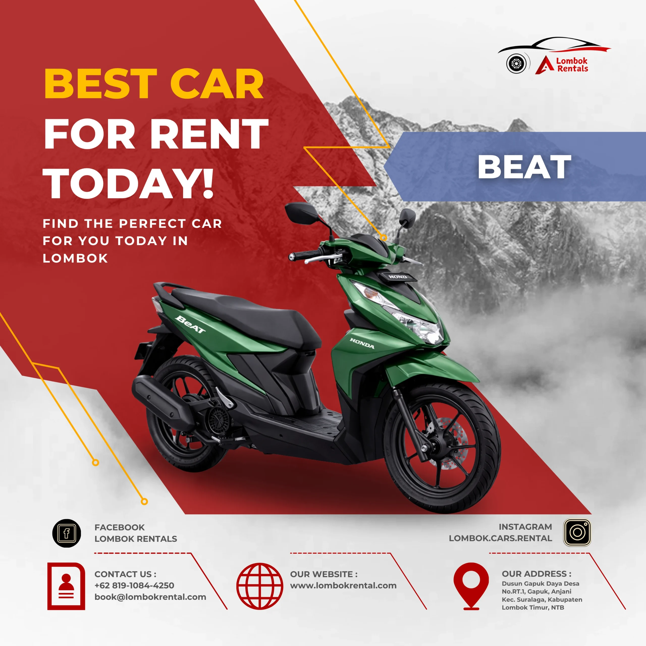 Beat – Car rental Lombok