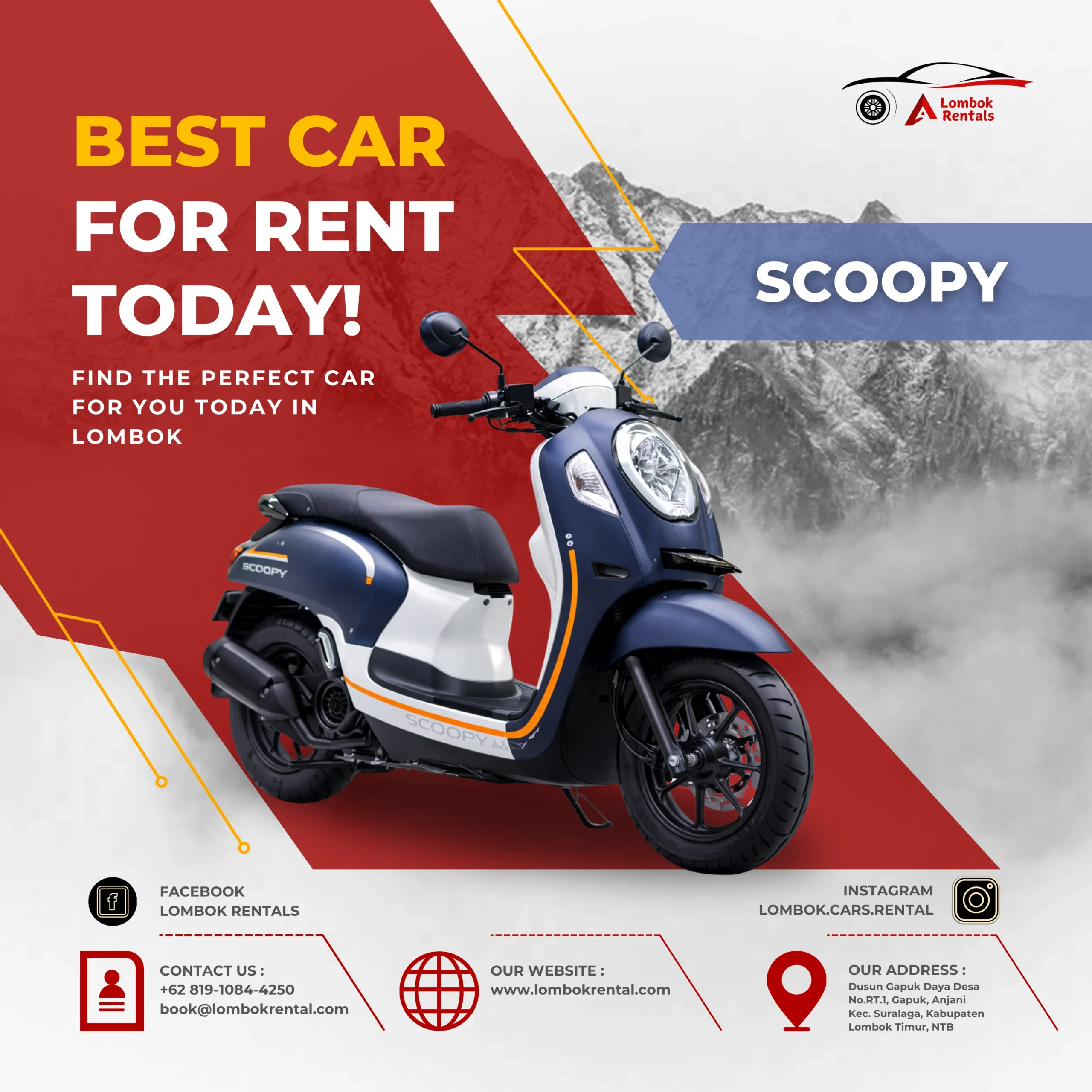 Scoopy – Car rental Lombok