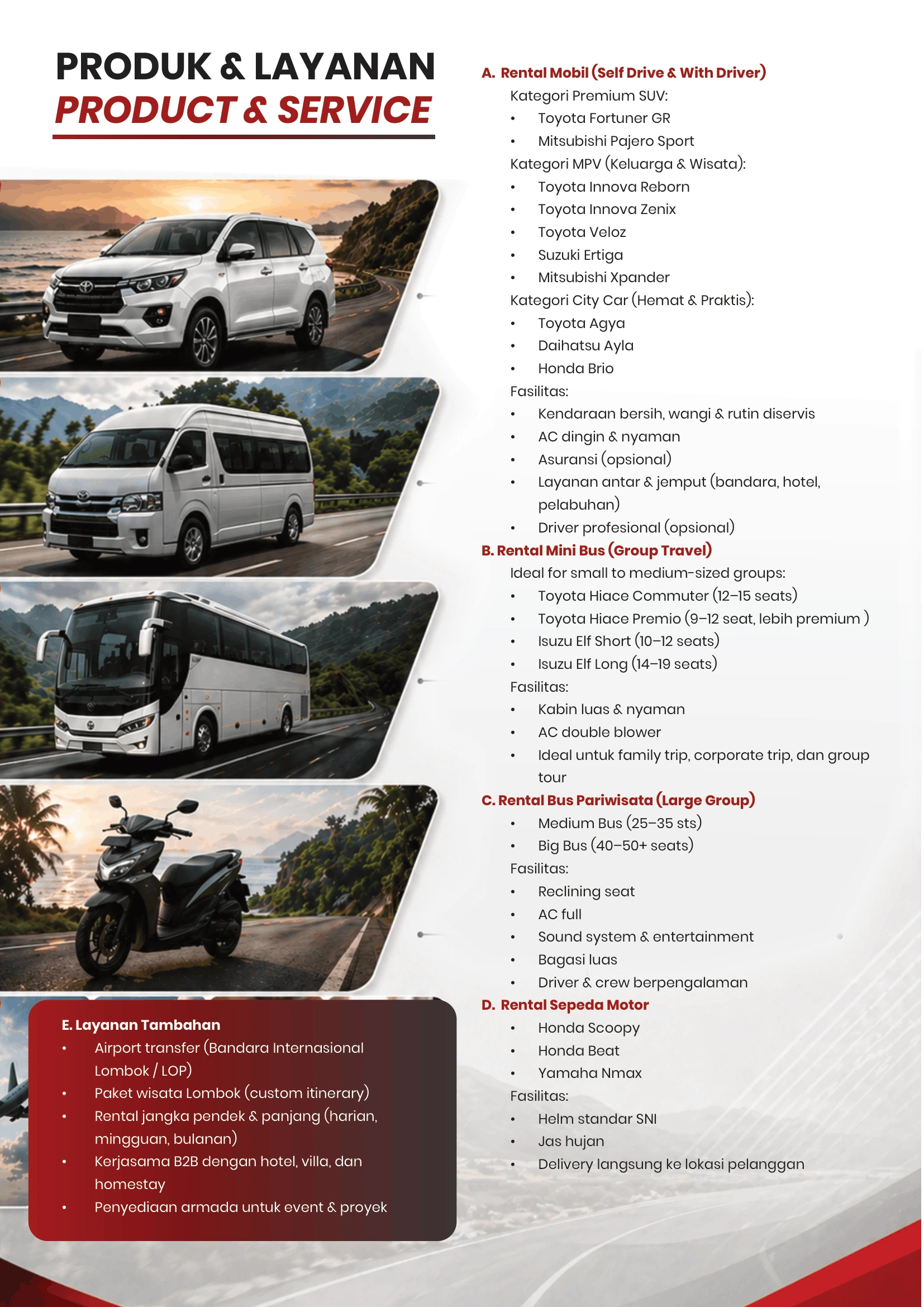 PT Lombok Rentals Indonesia company profile slide 4