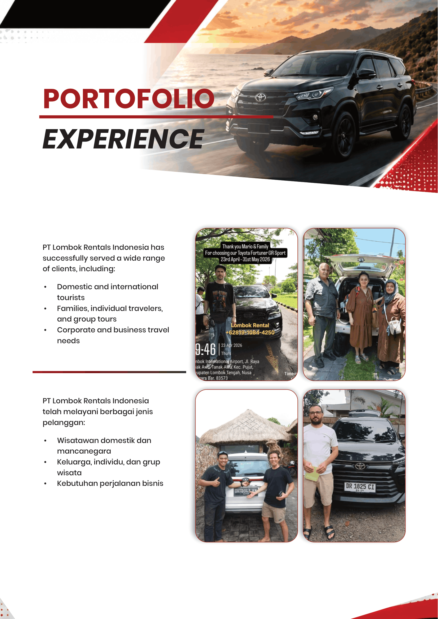 PT Lombok Rentals Indonesia company profile slide 7