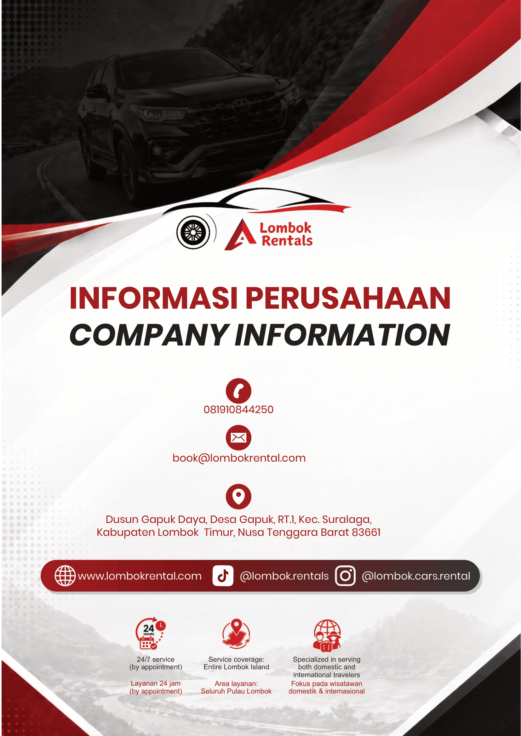 PT Lombok Rentals Indonesia company profile slide 8